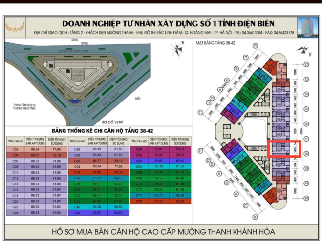 Mặt bằng căn hộ