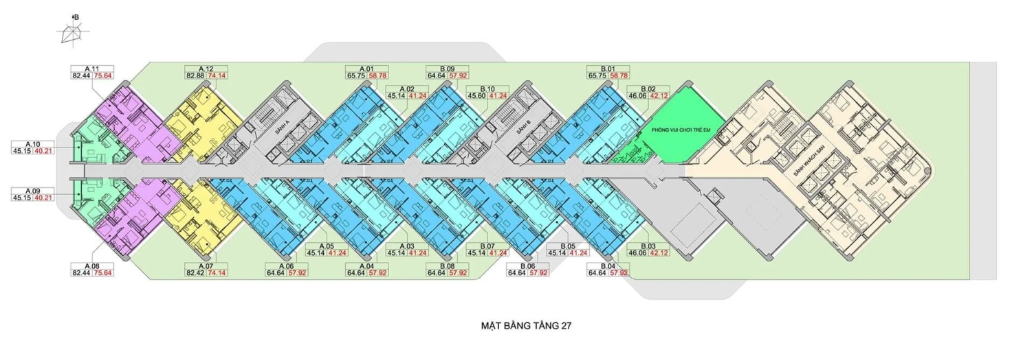 Mặt bằng căn hộ