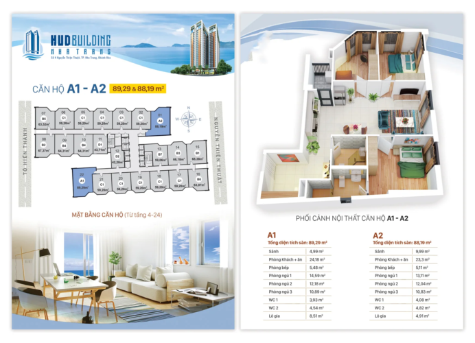Mặt bằng căn hộ HUD