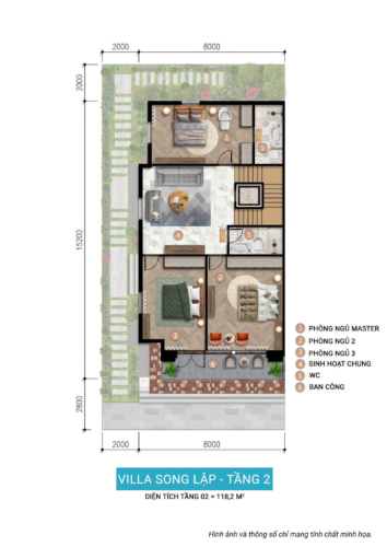 Mặt bằng Villa Sông Lập