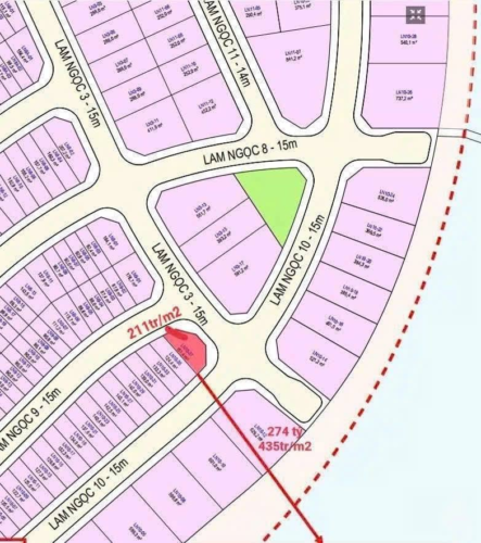 Mặt bằng Vinhomes Pearl Bay